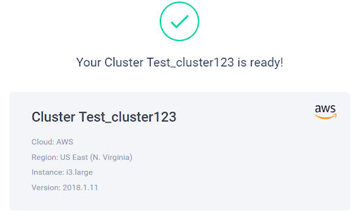 Cluster is ready