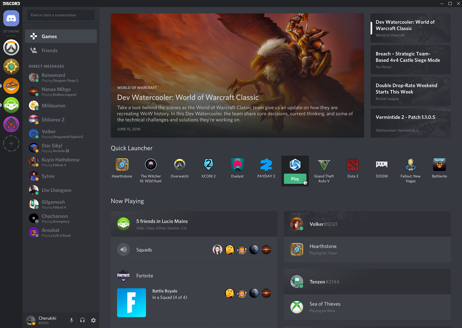 Discord Activity Tab