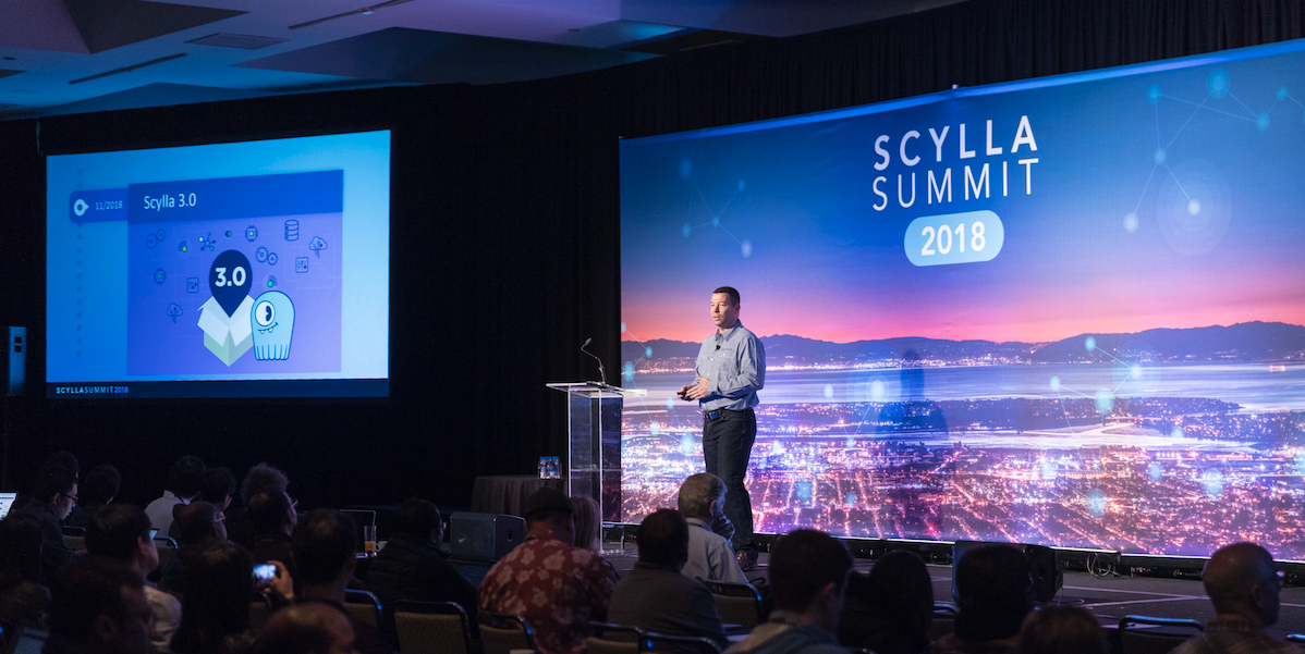 Dor Laor addresses ScyllaDB Summit 2018