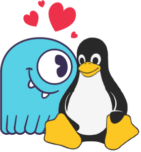 Linux Scylla Love graphic